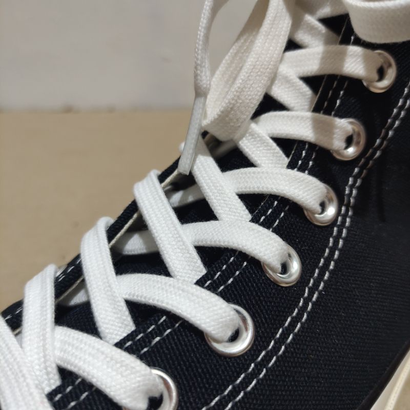 SHOELACES COTTON WHITE TALI SEPATU KATUN PUTIH NATURAL 100 CM 120 CM 150 CM 170 CM COCOK UNTUK SEMUA CONVERSE  VANS VINTAGE CLASSIC