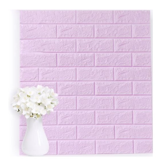 COD Paket Termurah Wallpaper Foam 3D Bata Putih/White Brick/Stiker Dinding Modern 70 x 77 cm Worldhome66