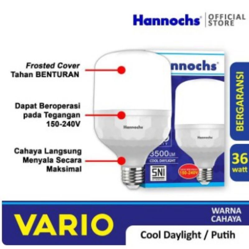 Hannochs Lampu Bohlam LED Vario 36 Watt / Hannochs Led Vario 36W