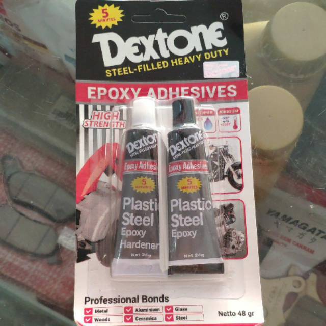 Jual Lem Campur Hitam Putih Dextone Lem Besi Plastic Steel Epoxy Adhesives Gram Shopee Indonesia