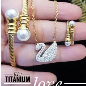 TiTanium Set perhiasan wanita M09