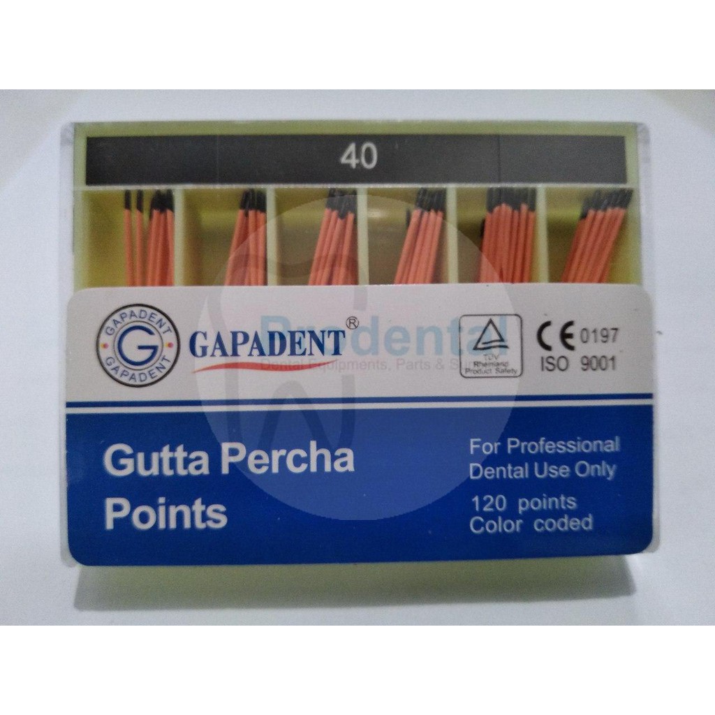 Dental gutta percha point 15 20 25 30 35 40 15-40 45-80 gutap guttap endo PSA