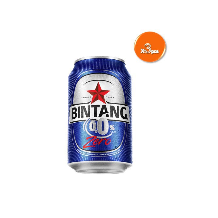 Bintang Zero 330ml (3pcs) | Shopee Indonesia