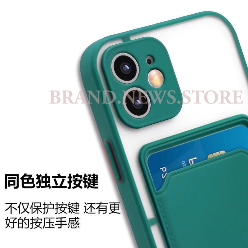 OPPO A37F/ A37/ NEO 9/ A7/ A5S/ A12/ A11K/ A16/ A15/ A15S/ A54/ A5 2020/ A9 2020/ FUZE CASE MACARON PROTECTOR SLOT CARD/ HARD CASE/SOFT CANDY AKRILIK/ACRYLIC/ 001/ DOMPET KARTU