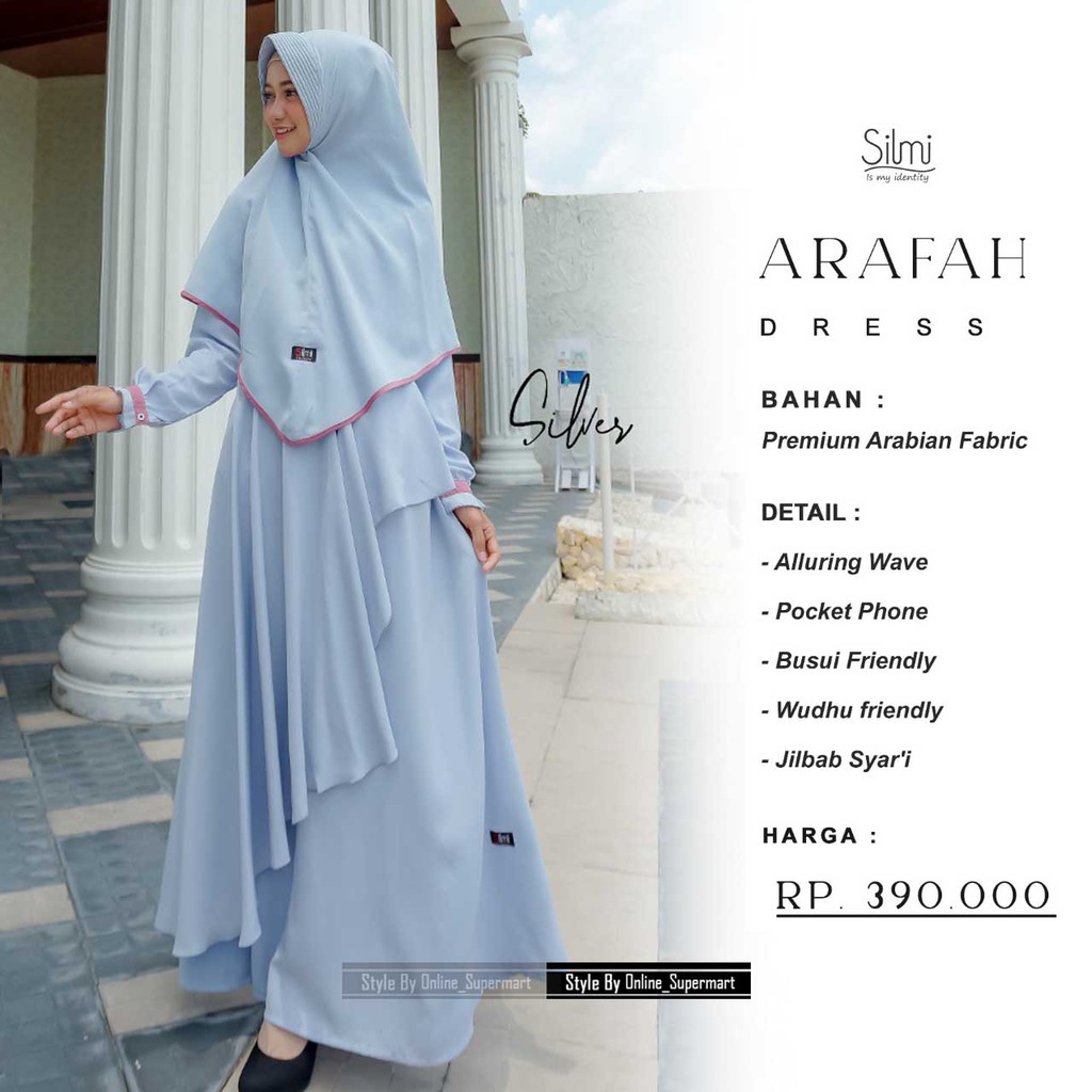 Arafah Dress set Khimar Gamis Syari