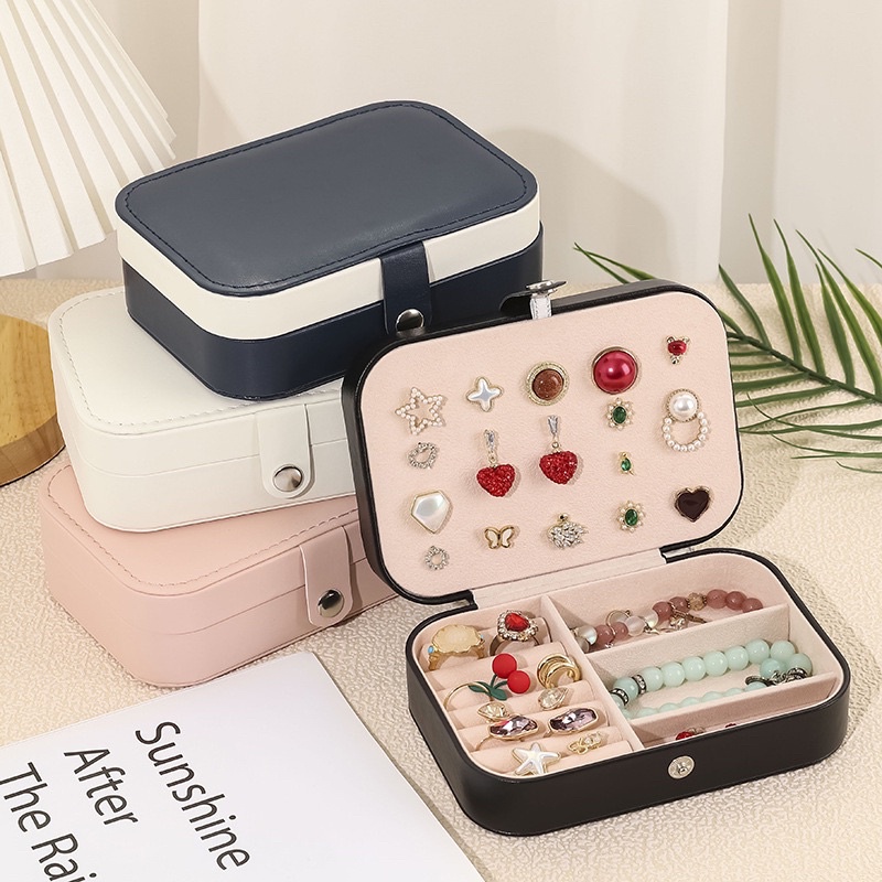 Jewelry Box Tempat Penyimpanan Perhiasan Barang Berharga Kalung Anting Emas