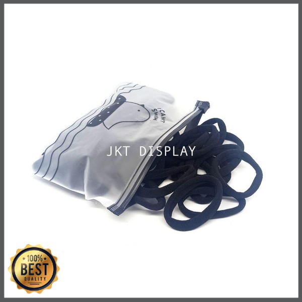 Sale Ikat Rambut Donat Korea  Isi 50Pcs + Free Pouch