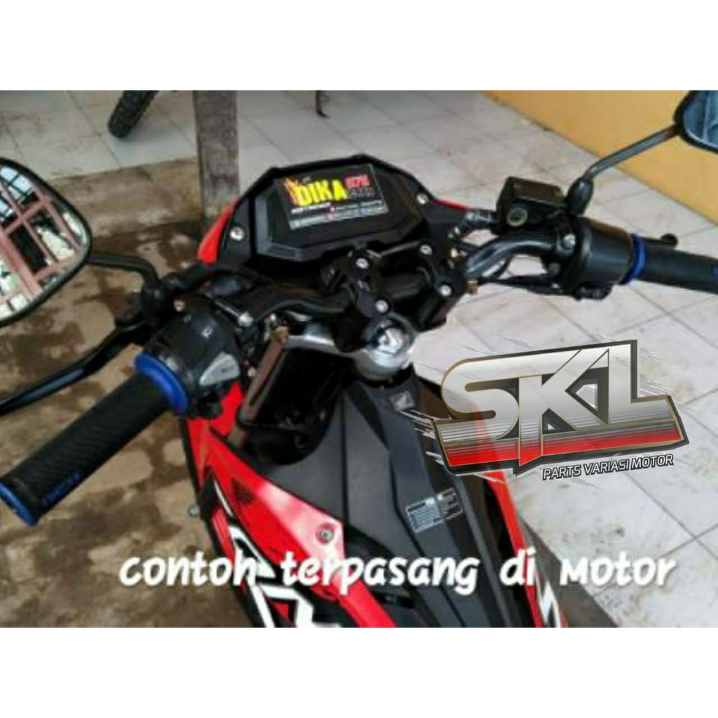 Breket Dudukan Riser Stang Satria Fu Dan Sonic 150R Bisa buat Universal Stang