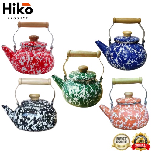 Teko Ketel Ceret Air Blirik Blurik Lurik Enamel Jadul Vintage 2 Liter