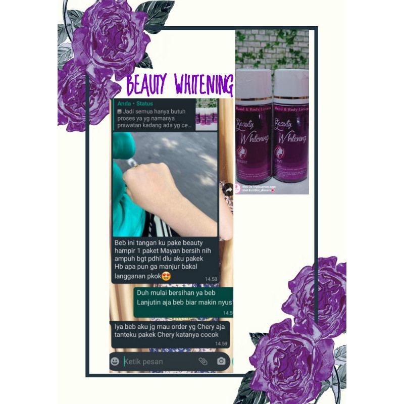 handbodyPemutih(BEAUTY WHITENING) siang,malam
