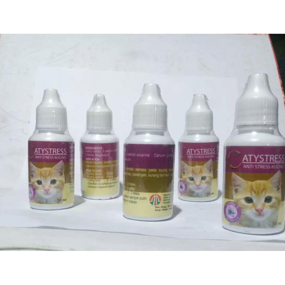 Obat vittamin Kucing Antistress merek Catystress