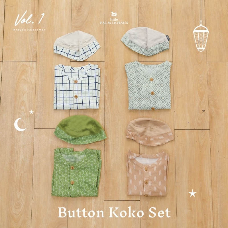 Button Koko Set by Little Palmerhaus/Koko anak/IED COLLECTION
