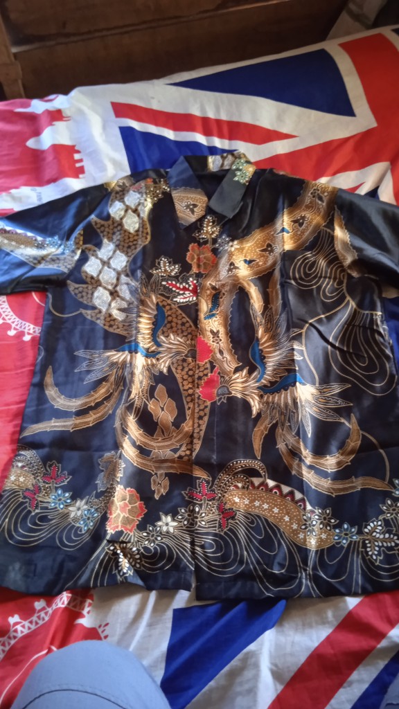 Kemeja Batik Semi Sutra Silky Premium Berfuring Lengan Panjang  Clasik Sutra Xxl  Fashion Batik Pria