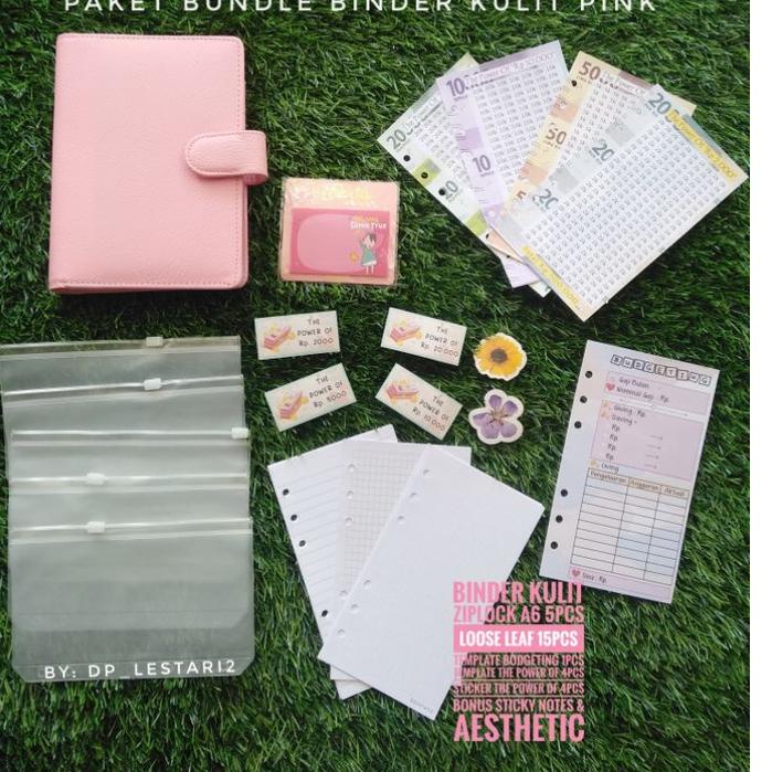 

⸨HoS♛⸩ ⭐️ BINDER BUDGETING || Paket bundle budgeting lengkap || binder daisy A6 binder squin binder kulit jeruk Promo lagi