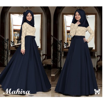 Caroline Maxi Amie 1| Fashion Muslim Baju Kondangan | OOTD Gamis Wanita Kekinian | Varian Army | HQ