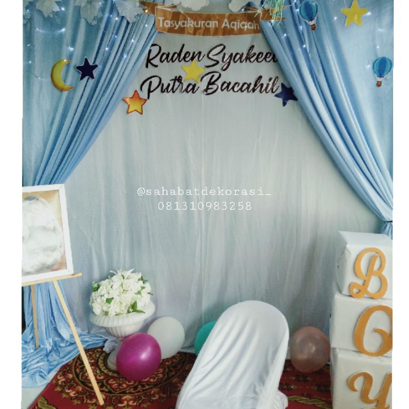 Backdrop Aqiqah Bekasi