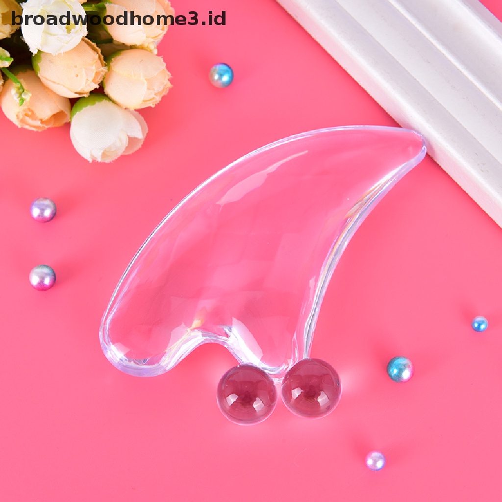 Plat Pijat Gua sha Kristal Alami Untuk Wajah