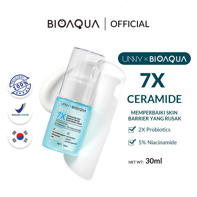 (READY) UNNY X BIOAQUA 7X Ceramide Skin Barrier Repair Moisturize Lotion30ml