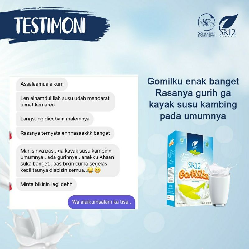 

SUSU SEHAT GOMILKU/ SUSU KAMBING ETAWA BAIK BUAT KHASIAT TUBUH