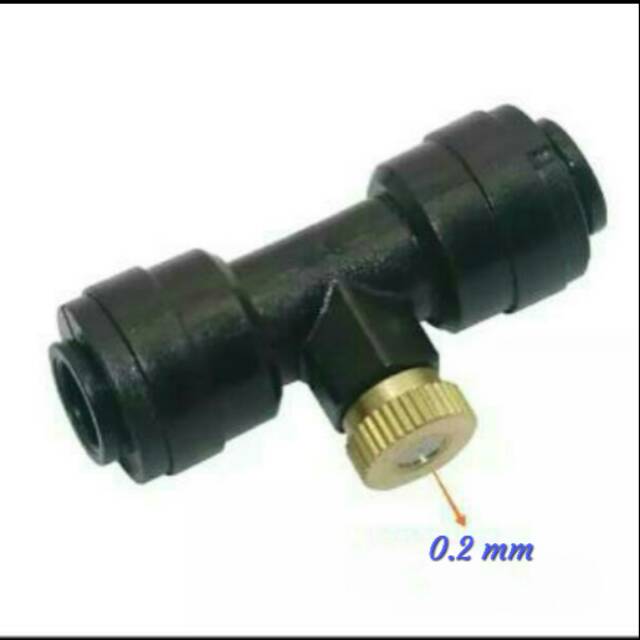 Misting Nozzle kuningan 0.2 mm dengan auto lockin system
