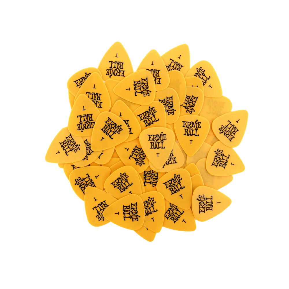 Ernie Ball Thin Yellow Cellulose Picks  bag of 144 P09107