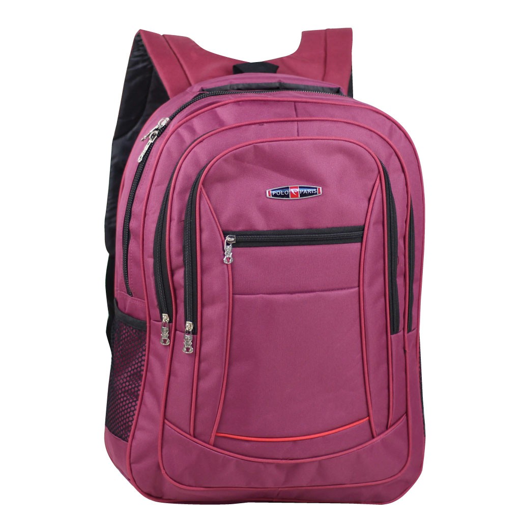 Tas Polo Tas Merah D300 Ransel Laptop Backpack Multifungsi Tas Kantor Tebal