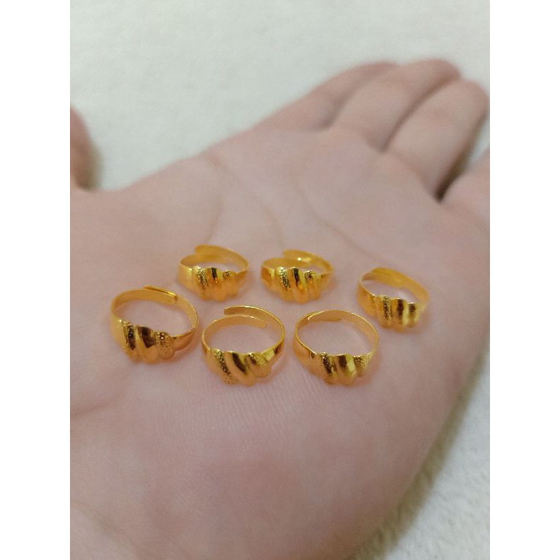 CINCIN ANAK DAN BAYI SETELAN PERAK 925 LAPIS MAS 24K