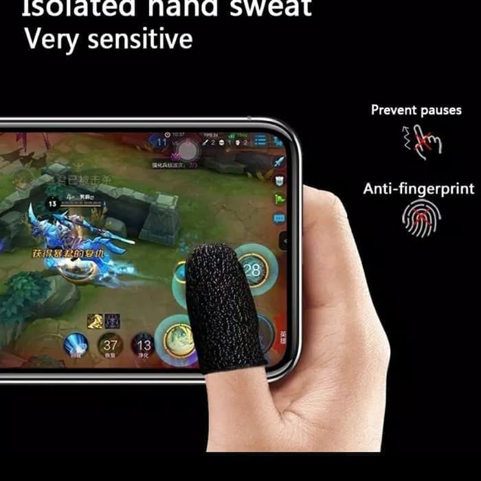 Sarung Jari Jempol Mobile Game Touch Screen Anti Keringat Lebih Nyaman Saat Bermain Game Praktis