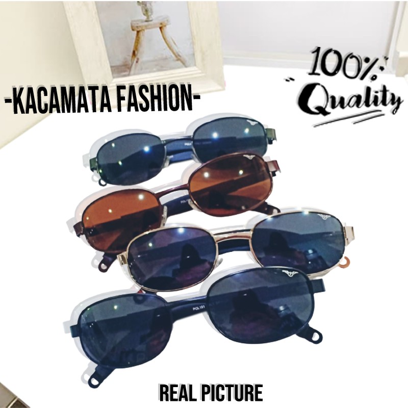 Kacamata Hitam Wanita Gaya Retro Frame Bulat Fashion Korea Round Frem Glasses Unisex Kaca Mata Ootd