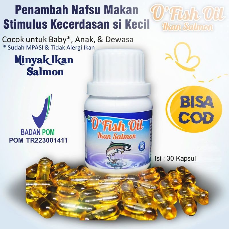 MINYAK IKAN Salmon O Fish Oil Penambah Nafsu Makan Anak
