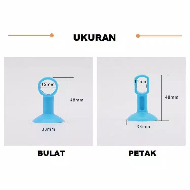 Bantalan Pegangan Pintu Penahan Gagang Pintu Pengaman Penahan Benturan Ganjal Pintu Ganjalan Pintu Karakter Polos