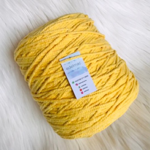 Tali Katun Macrame Kuning Twist 4mm Premium