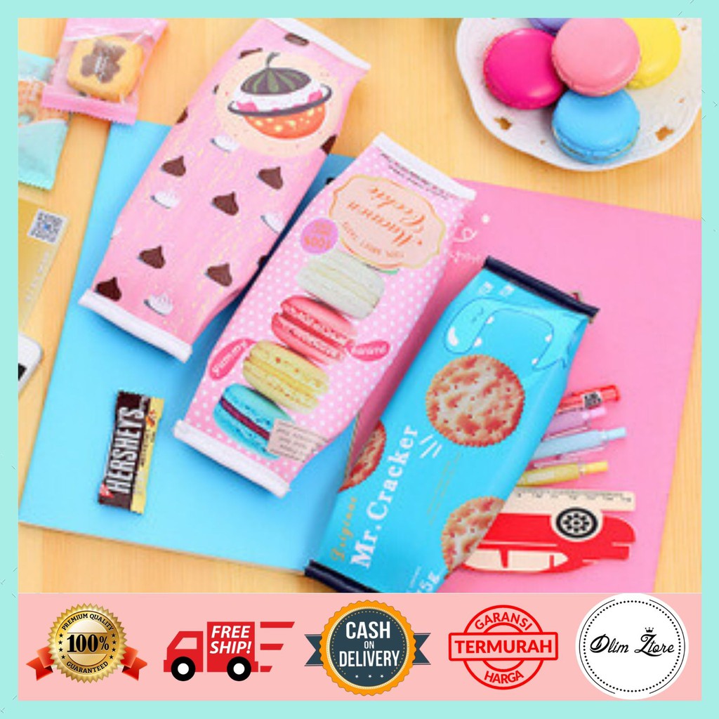 Dz St008 Kotak Pensil Lucu Bungkusan Snack Makanan Ringan