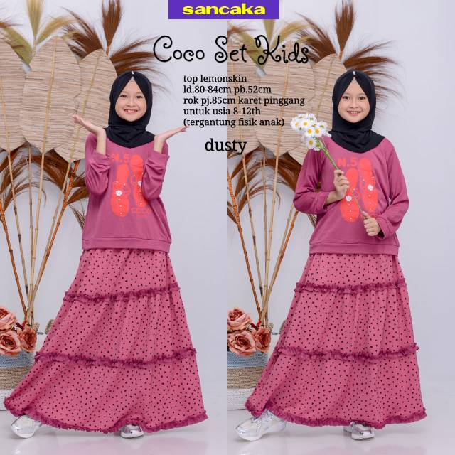 Coco Set Kids/ Baju Setelan Anak By Sancaka