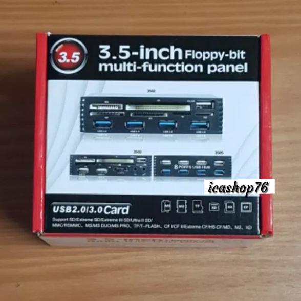 Murah Front Panel All In 1 Usb 2.0 Multi Function 3.5Inch Bagus