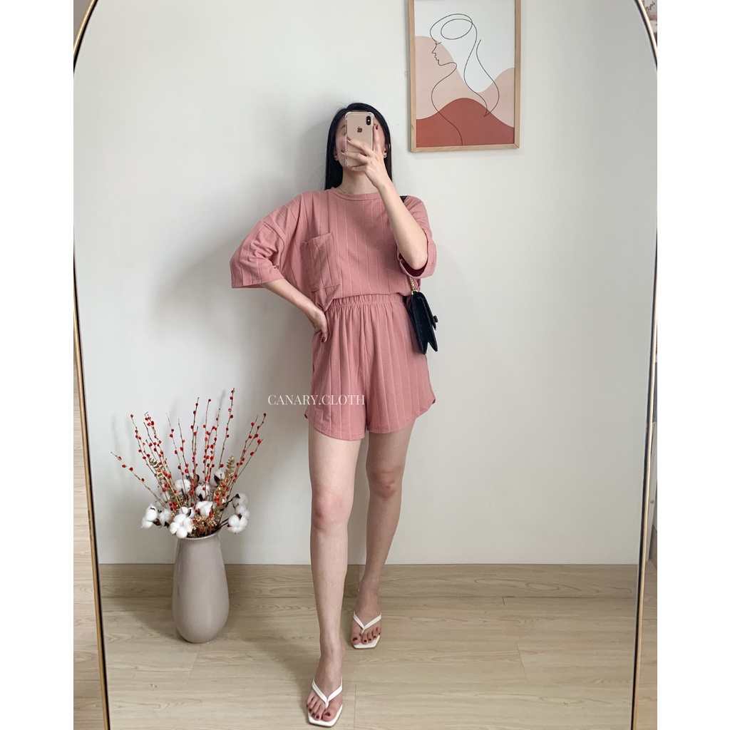 Lara Set Comfy Set-Dusty Pink