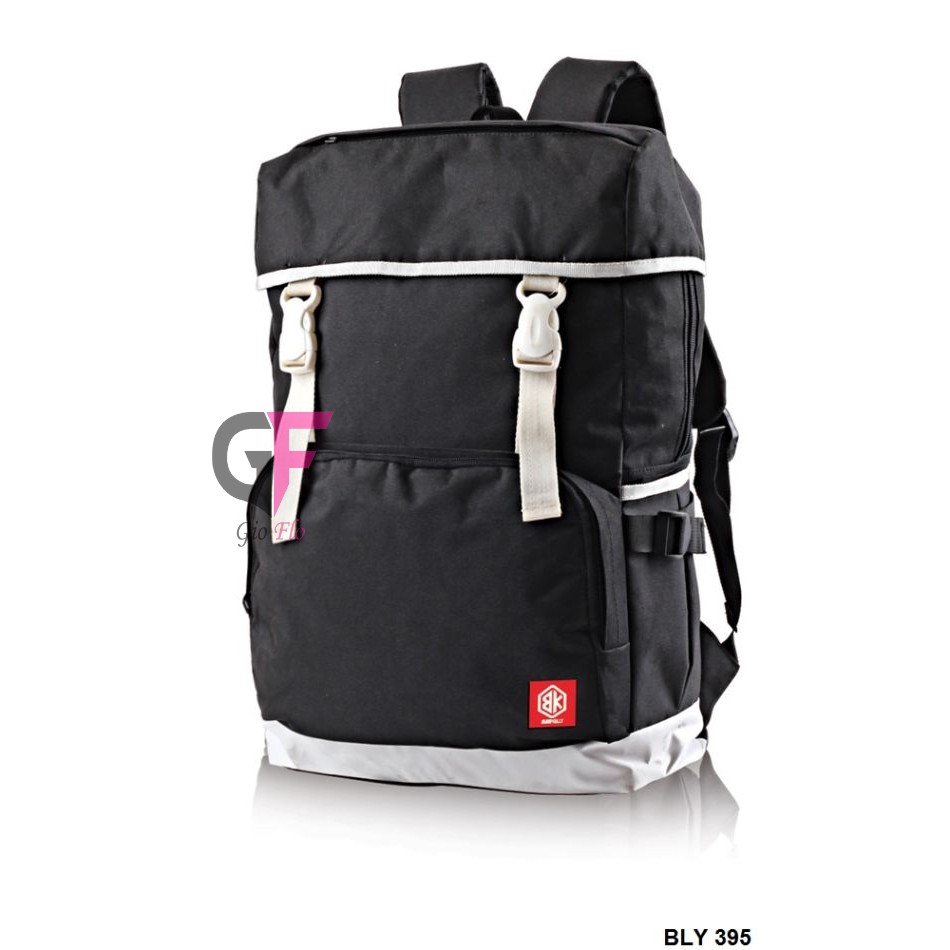 GIOFLO Tas Ransel Terbaru Laki Laki Hitam / BLY 395