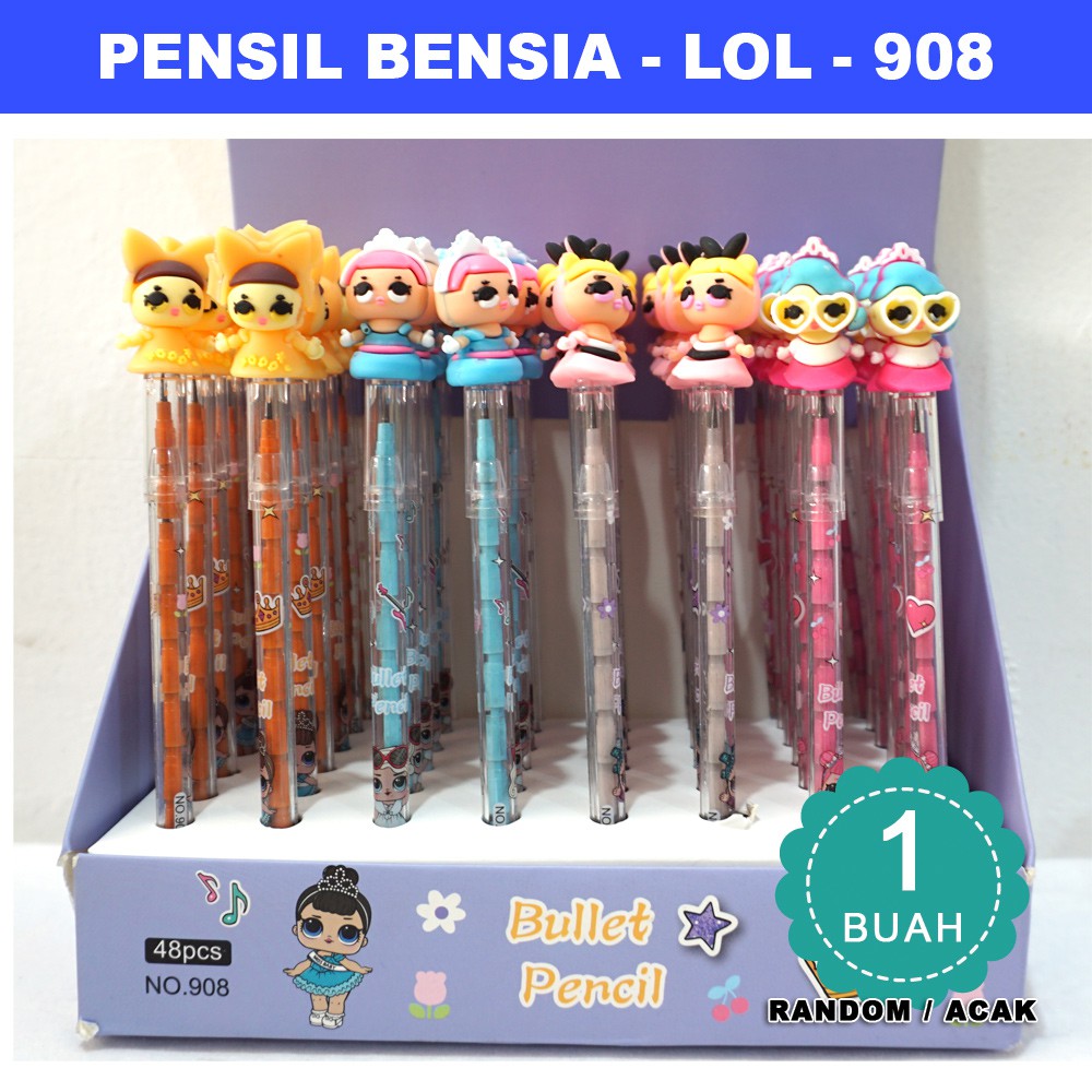 

Pensil Bensia fancy LOL - satuan - acak - PENSIL BENSIA LOL 908