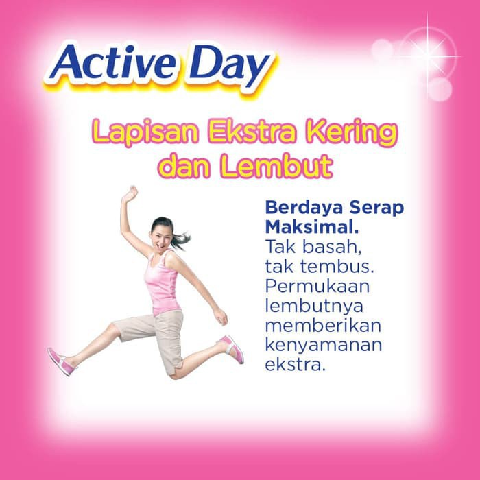 LAURIER Active Day Super Maxi Wing 30S / Pembalut isi 30 pcs BY AILIN