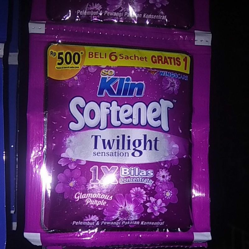 Softener Soklin 6 Sachet  Gratis 1 Sachet / Softener Soklin 14 Sachet