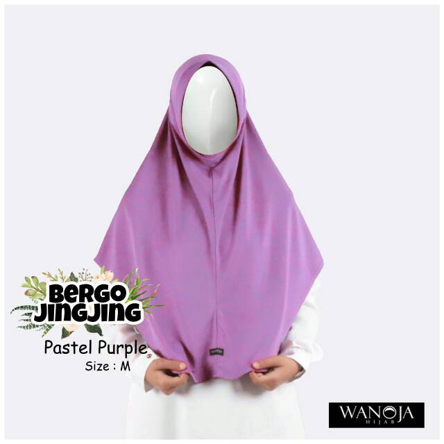 BERGO JINGJING BY WANOJA ORI - HIJAB SYARI - JILBAB INSTAN PET ANTEM - KERUDUNG KRIWIL - SEGIEMPAT