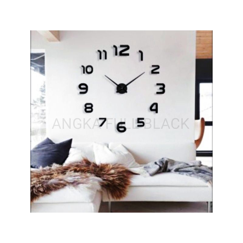 JAM DINDING TEMPEL BESAR HIASAN RUANG TAMU PAJANGAN DINDING JAM JUMBO DIY DEKORASI RUANGAN
