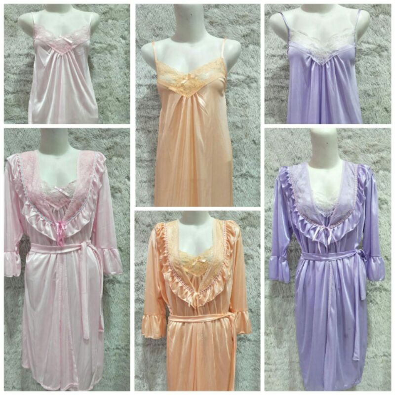 baju tidur lingerie kimono satin