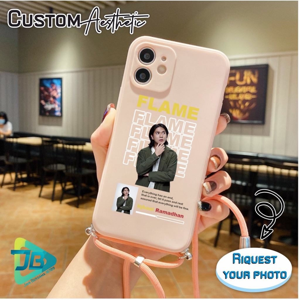 CUSTOM SOFTCASE SILIKON SLINGCASE TALI LANYARD STRAP PHONE MACARON PELINDUNG KAMERA CUSTOM AESTHETIC OPPO VIVO SAMSUNG XIAOMI REALME IPHONE ALL TYPE JB5525