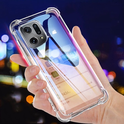 Soft Case Silikon Oppo Find X5 Pro Bening Transparant Airbag Anti Crack Tebal