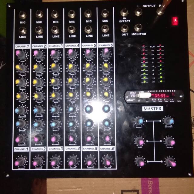 Audio Mixer 6 Chanel plus USB