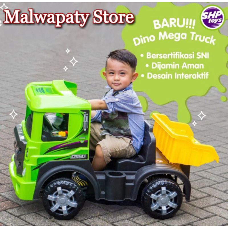 MAINAN ANAK MOBIL AKI CAHRGERS LISTRIK MEGA TRUCK PASIR