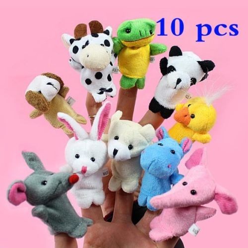 Boneka Jari Binatang / Hewan - Set isi 10 pcs - Animal Finger Puppets