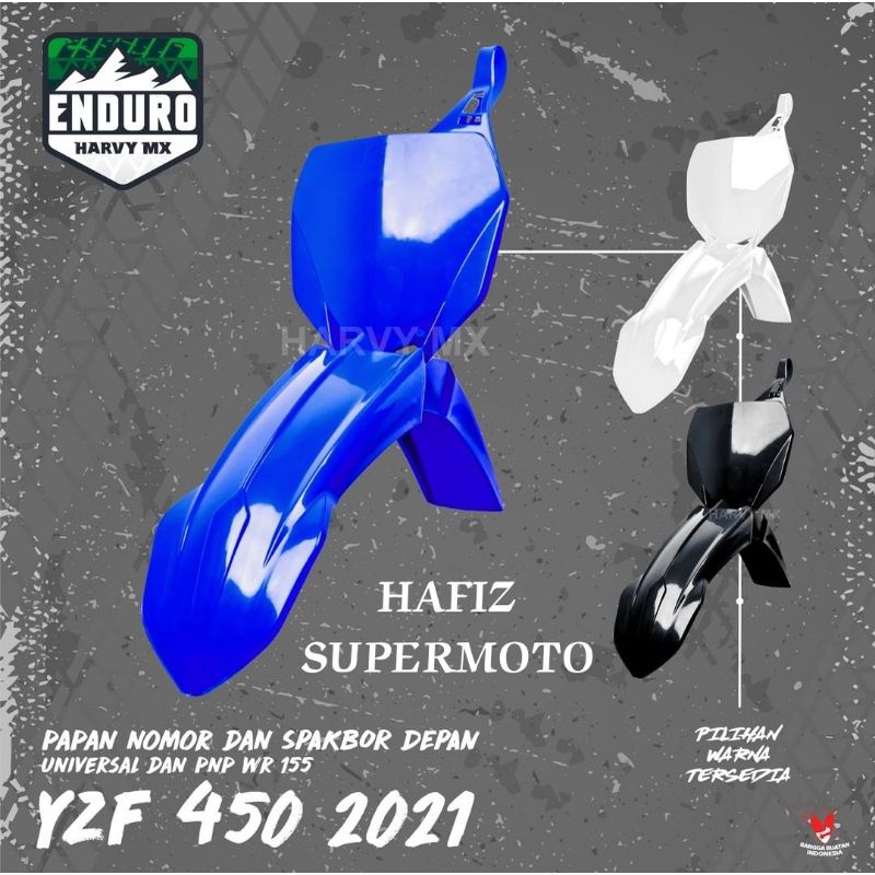 SPAKBOR DEPAN YZ F 450 PAPAN NOMER YZ 450 SLEBOR DEPAN PLAT NOMER COVER NOMER YZ 450 KLX 150 BF DTRA