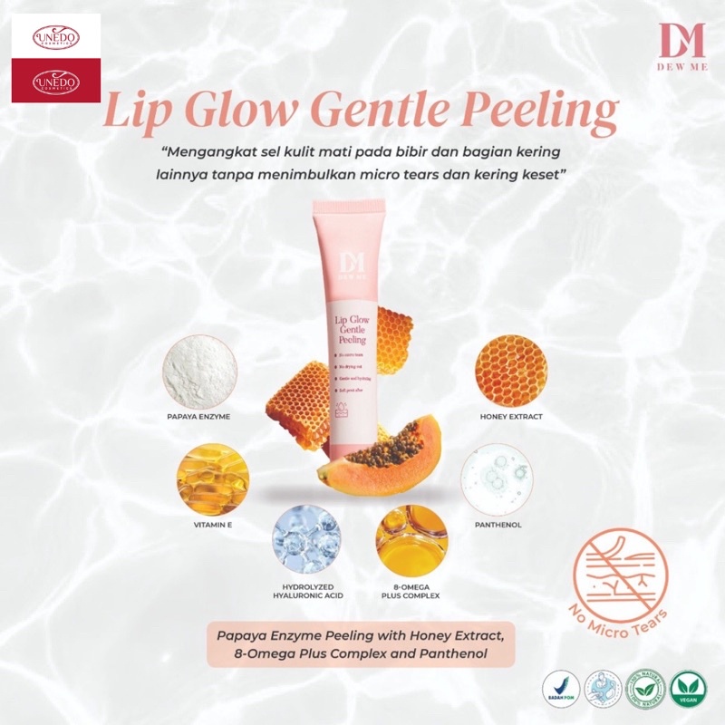 DEW ME LIP GLOW GENTLE PEELING